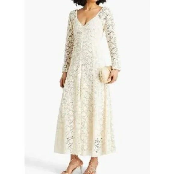by TiMo | Dresses | New Bytimo Womens Natural Embellished Cotton Macram Lace  Maxi Dress Sz S2357 | Poshmark